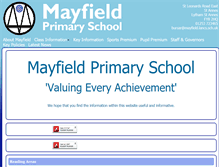 Tablet Screenshot of mayfield12.lancsngfl.ac.uk