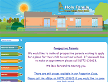 Tablet Screenshot of holy-family12.lancsngfl.ac.uk